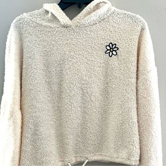 NWT! POLLY & ESTHER
Juniors' Drawstring-Hem Faux-Sherpa Faux Sherpa Hoodie XL - Picture 4 of 8